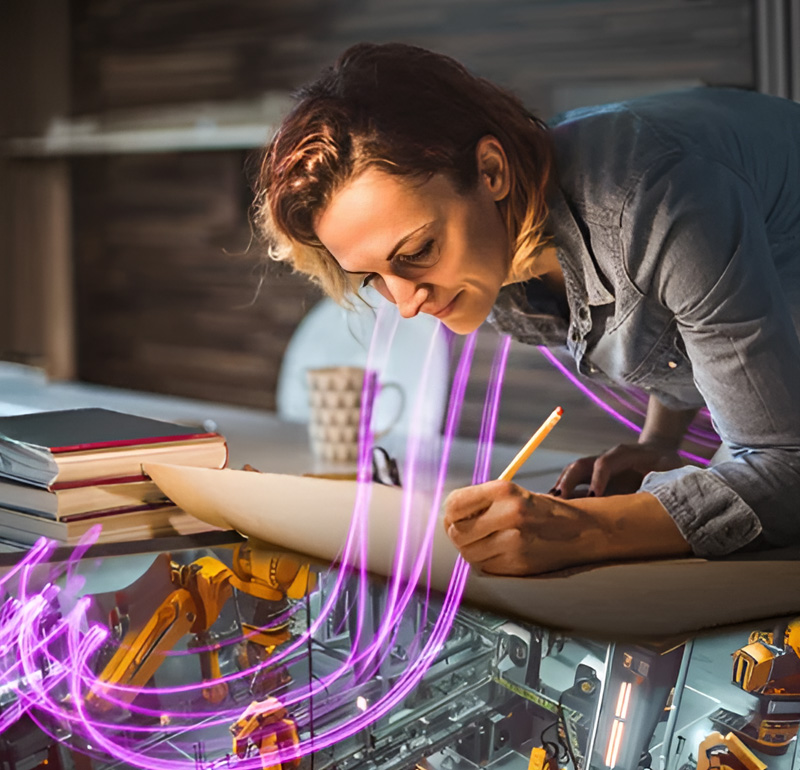 AI intelligence and human engineering working together