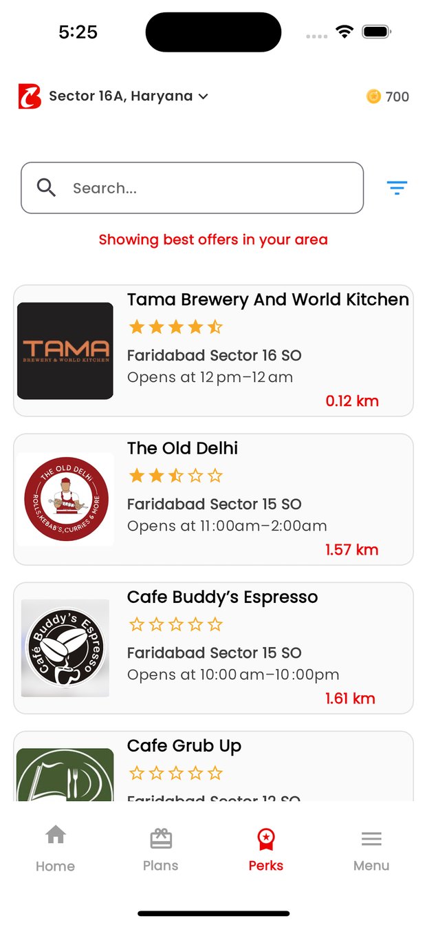 Benefittz app: Perks near you