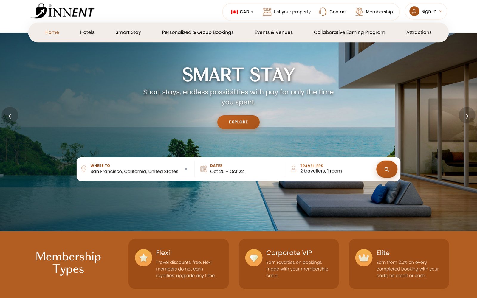 Innent: Home and search